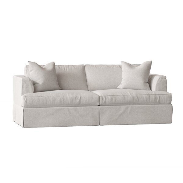 Round arm sofa online slipcover